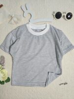 تیشرت تک راه راه کد 2145 - Image 3